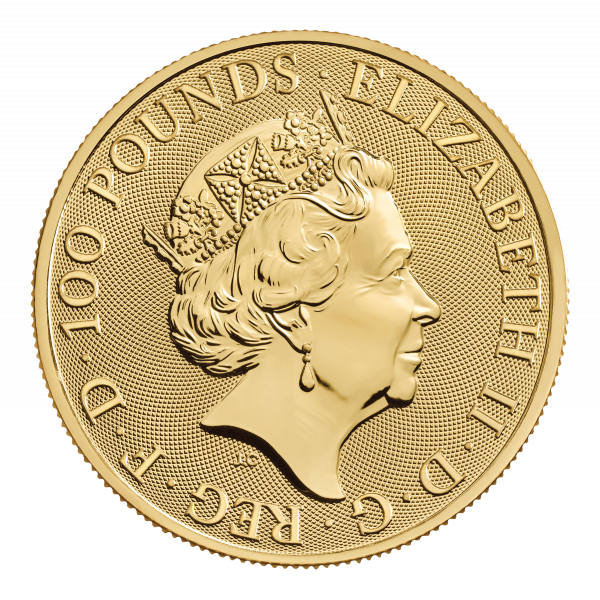 2022 Tudor Beasts The Lion of England 1oz Gold Coin