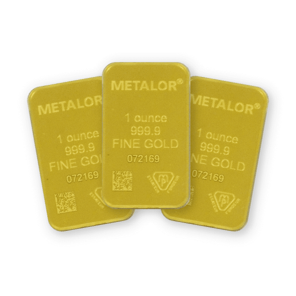 Metalor 1oz Gold 3 Bar Bundle