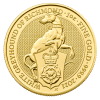 1oz Gold White Greyhound of Richmond Queen's Beast - Full tube of 10 coins