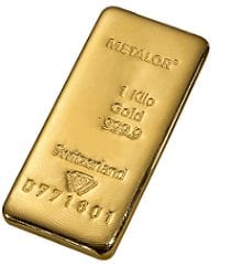 Buy a 1kg Metalor gold bar from Physical Gold Limited