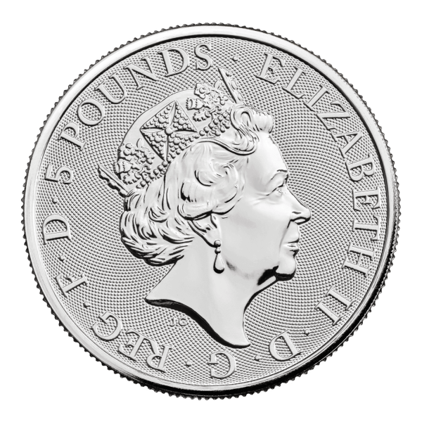 2oz Silver Tudor Beasts Yale of Beaufort Coin