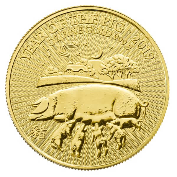 Gold Lunar Pig