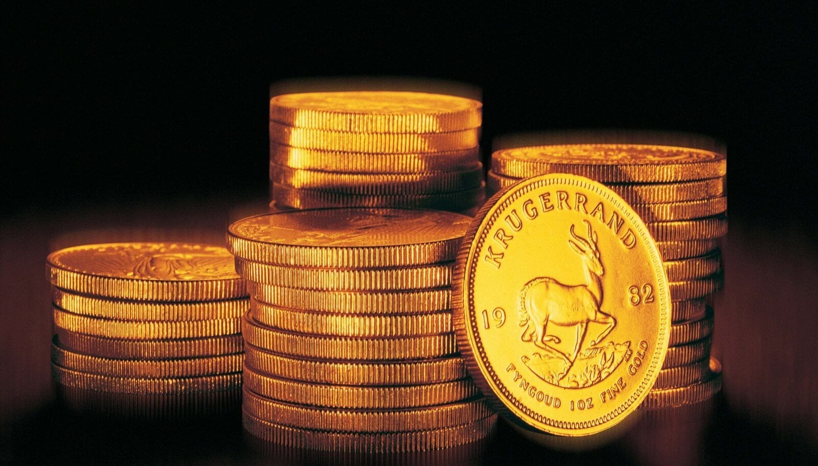 Gold investment coins include foreign coins such as the Krugerrand