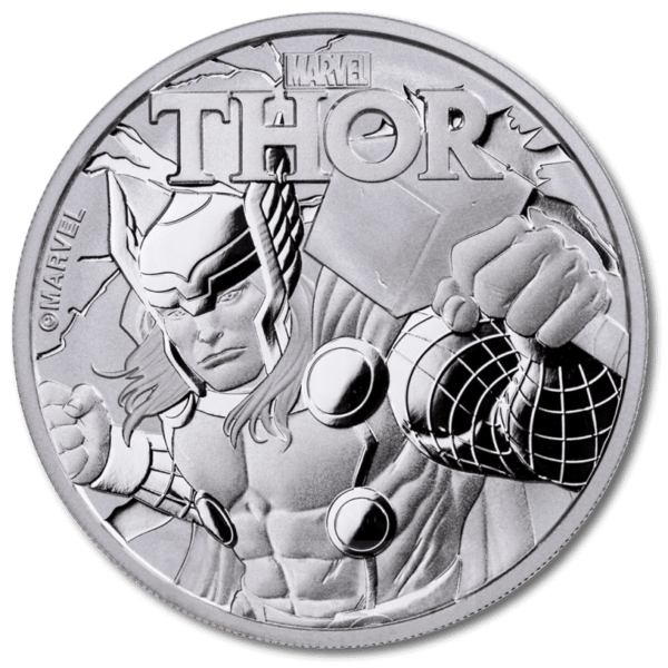Certain silver coins like this 1 oz Marvel's Thor Silver Coin 2018 are highly collectable