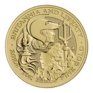 Liberty and Britannia gold coin