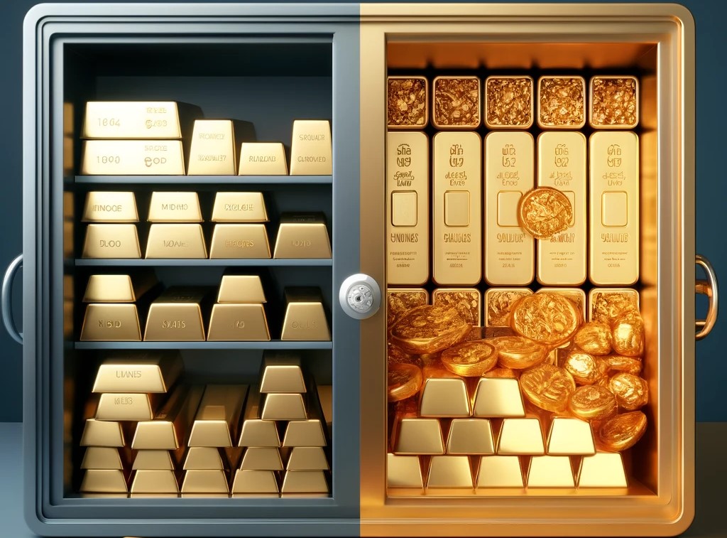 Allocated vs unallocated gold