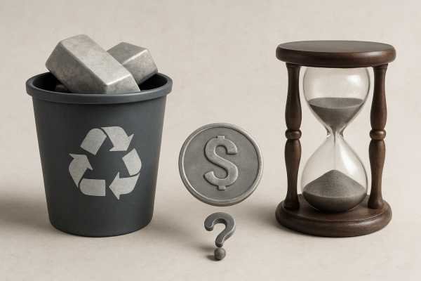 How Much Silver Is Recycled or Lost Each Year?