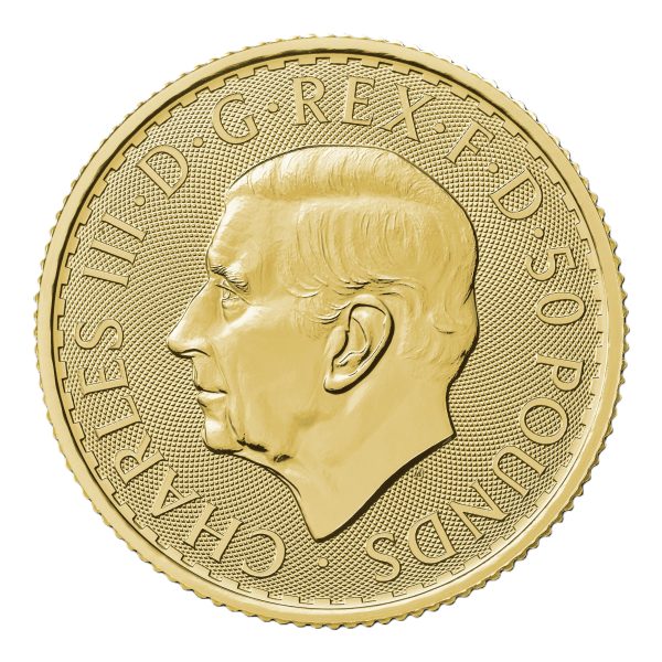 2026 1/4oz Gold Britannia coin featuring King Charles III portrait