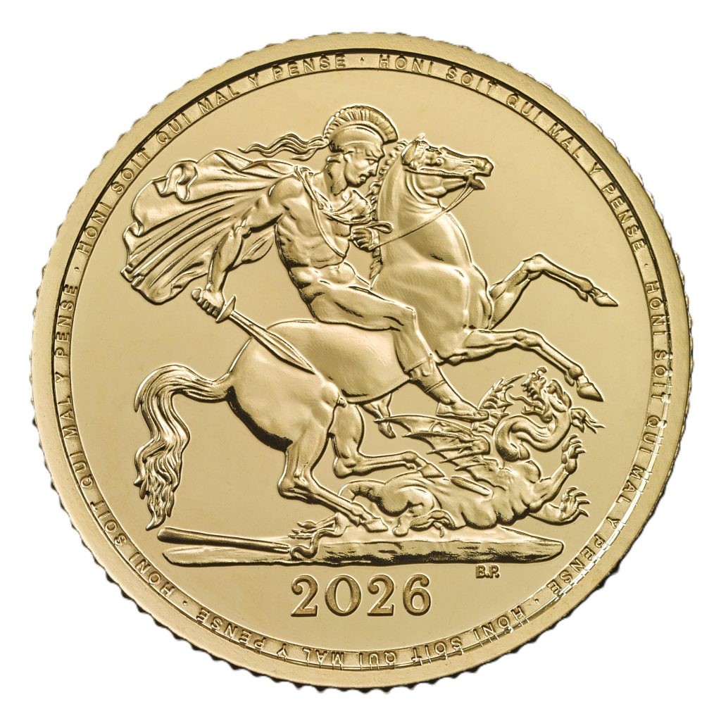 2026 Half Sovereign reverse – St George and the dragon design