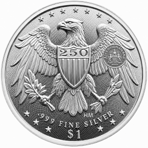 Silver Lincoln Eagle 0.5oz reverse
