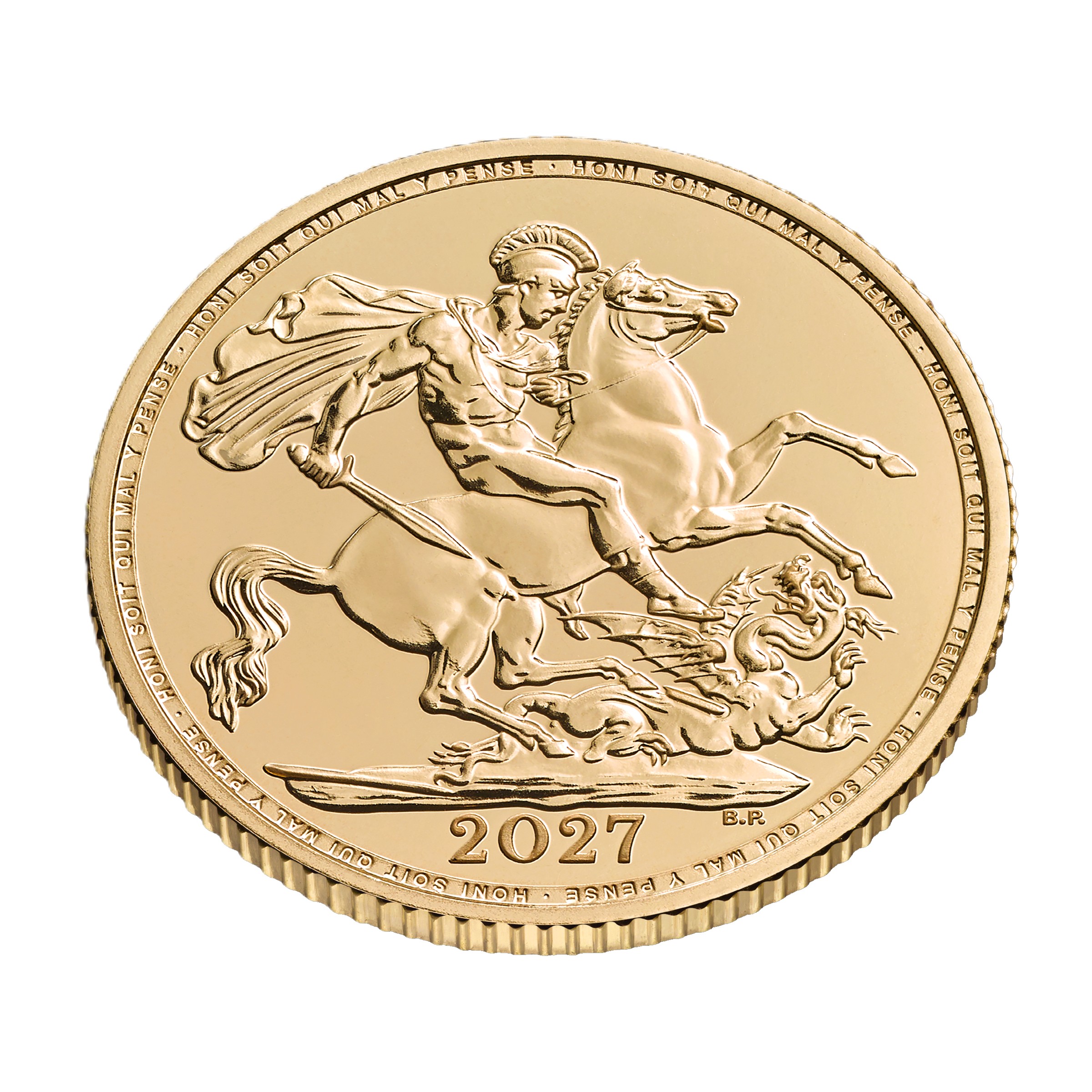 Bullion 2027 Sovereign Gold Coin Reverse Edge