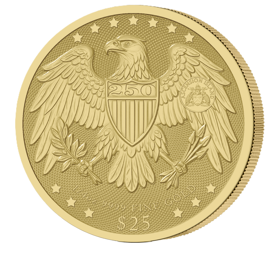 2026 Washington Eagle 0.25oz Gold Coin featuring George Washington reverse